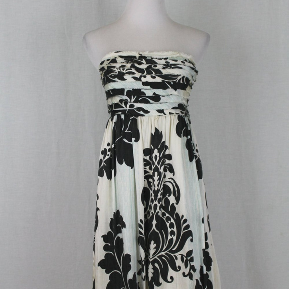 Lia Kes Strapless Silk Bubble Skirt Dress - Picture 2 of 7